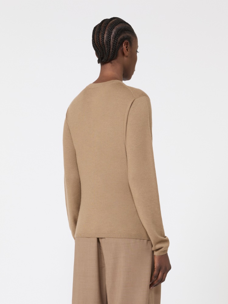 羊绒针织毛衣 - 浅棕色 - Marina Rinaldi - 3