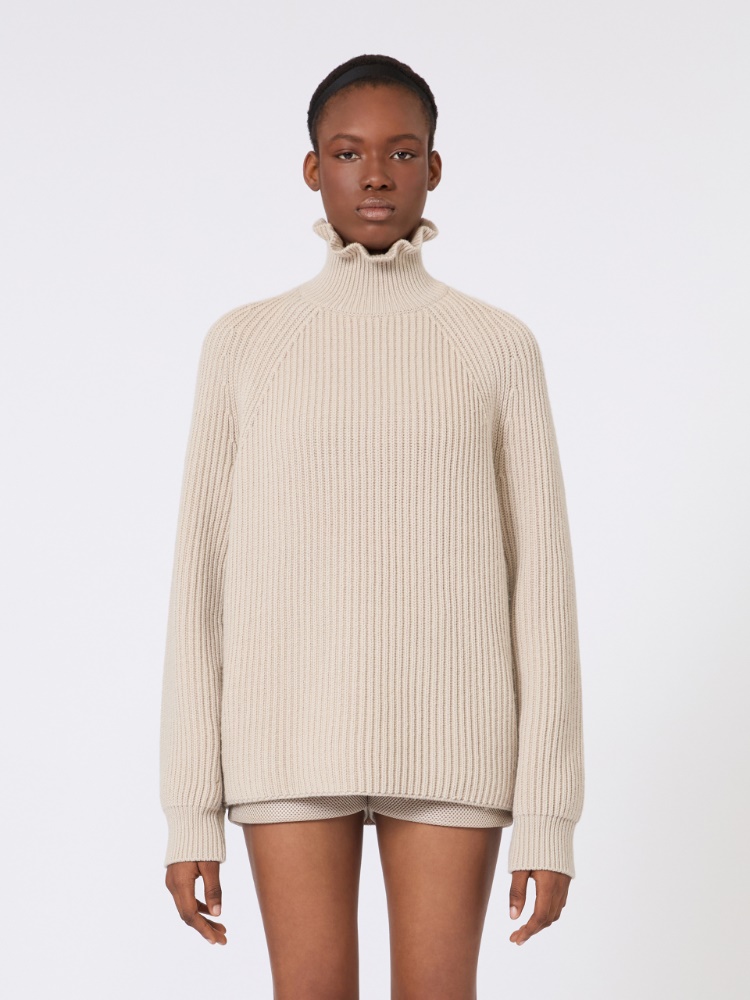 Cotton cordonnet oversized jumper - 米色 - Marina Rinaldi - 2