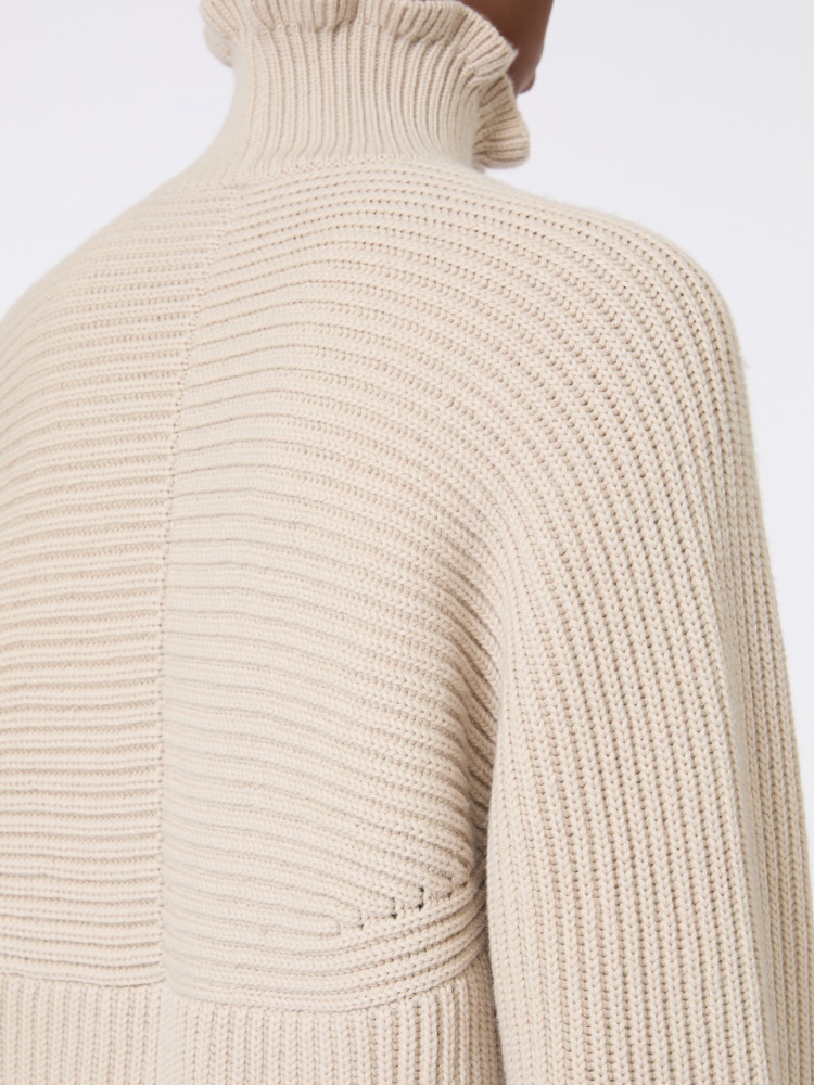 Cotton cordonnet oversized jumper - 米色 - Marina Rinaldi - 5