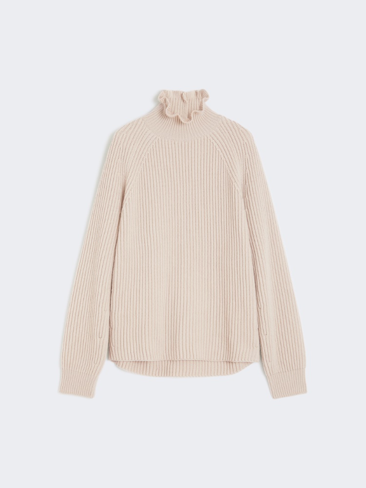 Cotton cordonnet oversized jumper - 米色 - Marina Rinaldi