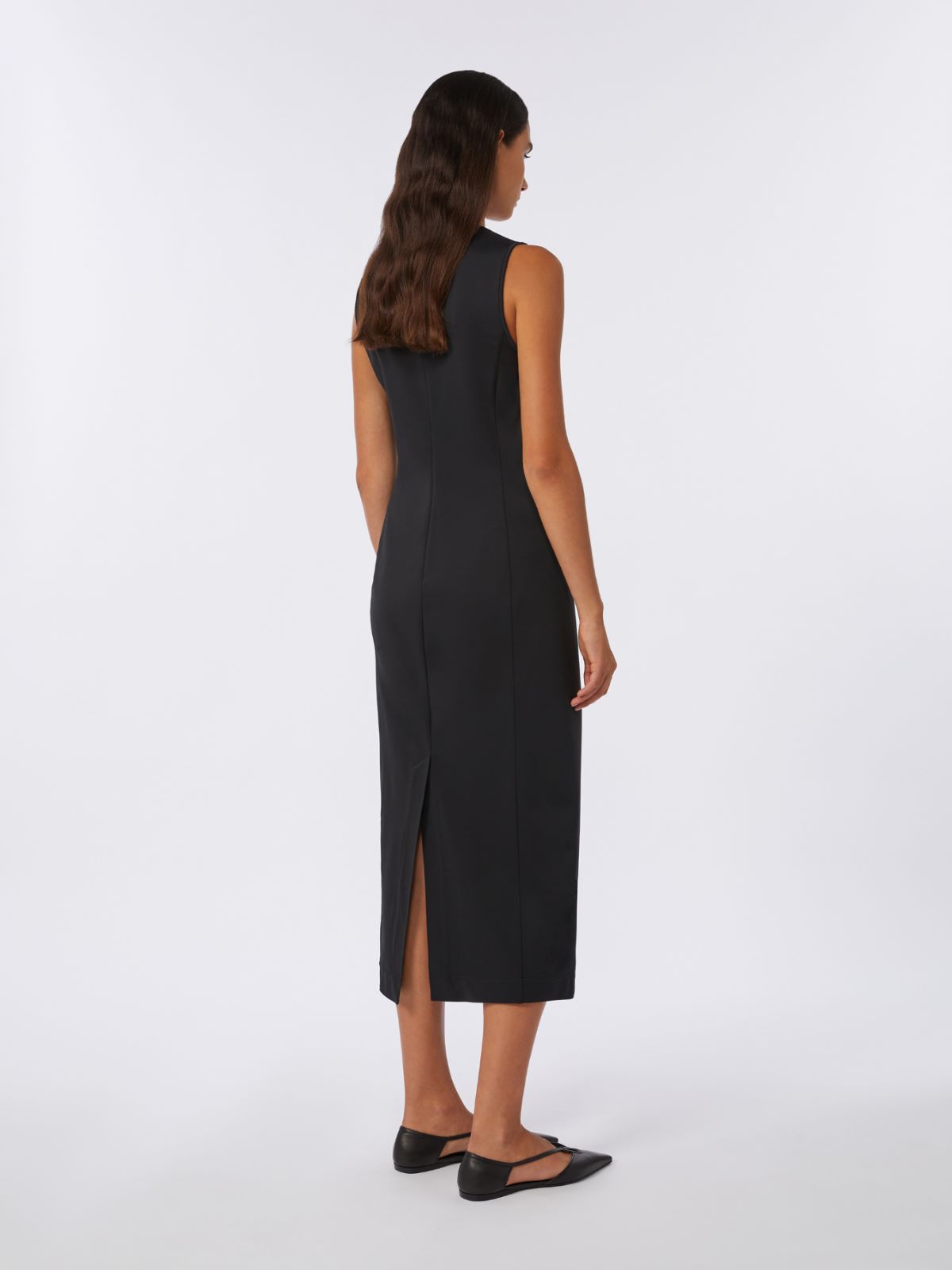 Viscose jersey dress - 黑色 - Marina Rinaldi - 3