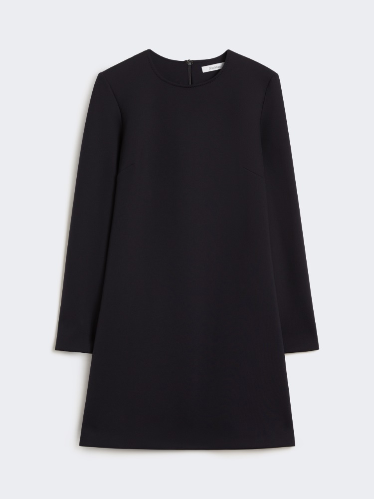 针织修身短款连衣裙 - 蓝色 - Marina Rinaldi - 6