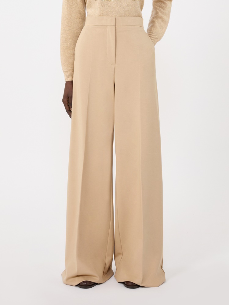 Compact jersey trousers - 白色 - Marina Rinaldi - 2