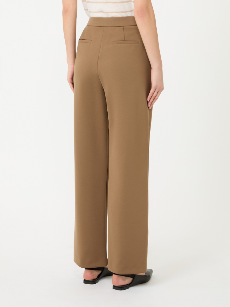 Neoprene trousers - 褐色 - Marina Rinaldi - 3