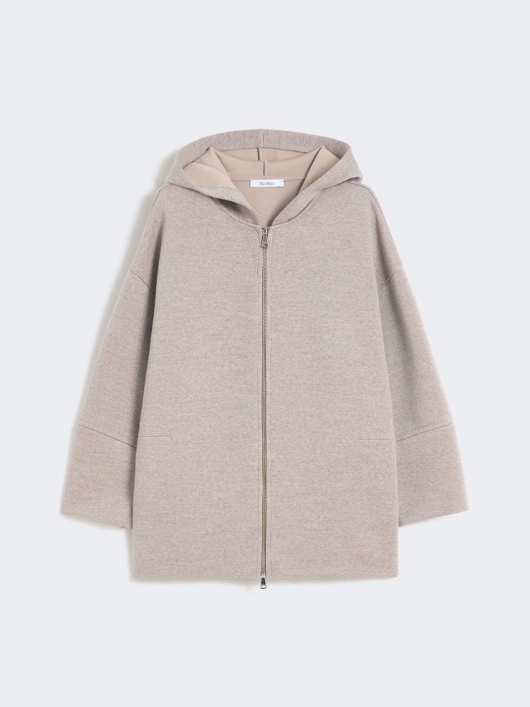 Oversized wool jersey sweatshirt - 米色 - Marina Rinaldi - 6