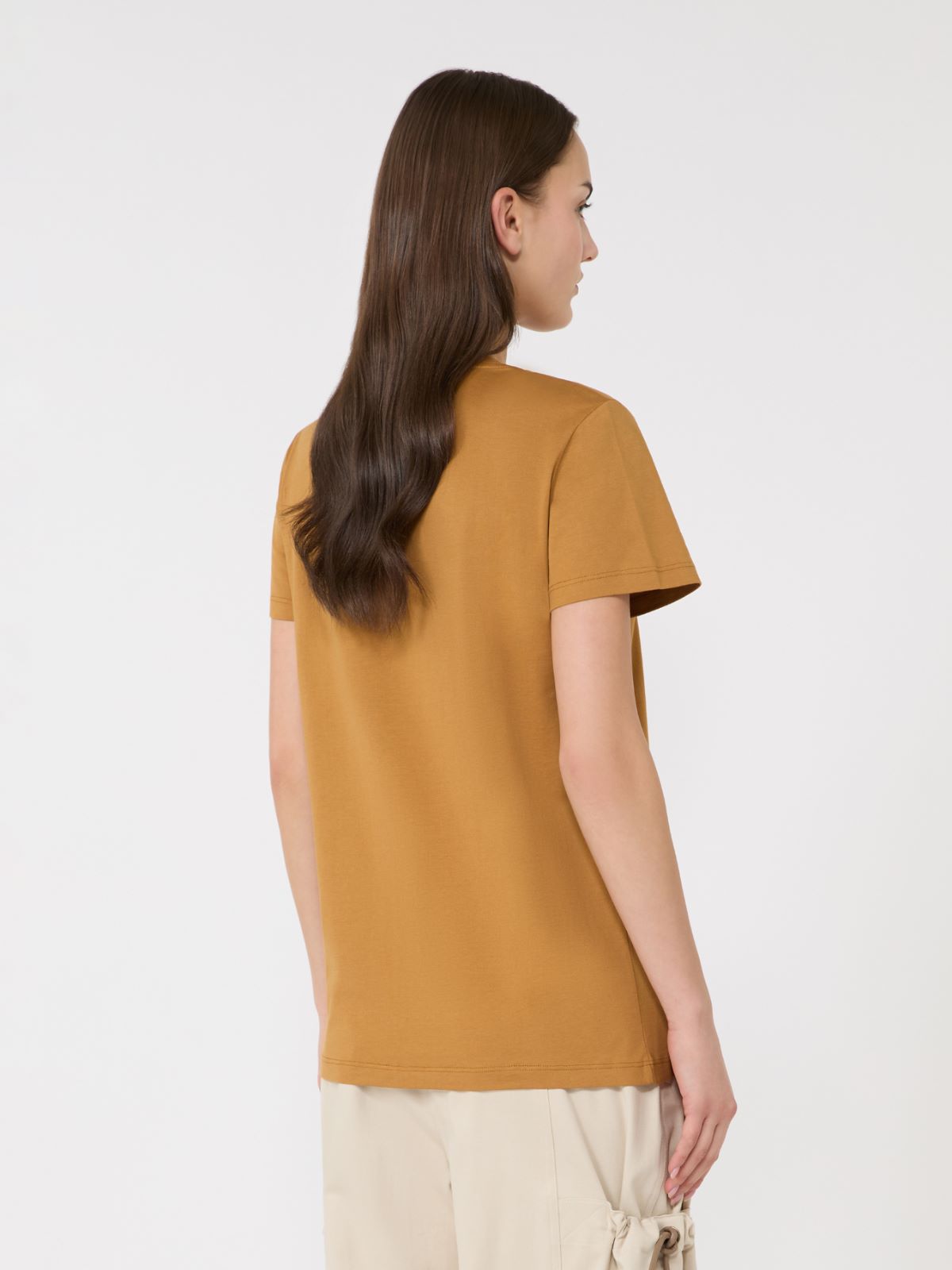 Jersey logo T-shirt - 褐色 - Marina Rinaldi - 3