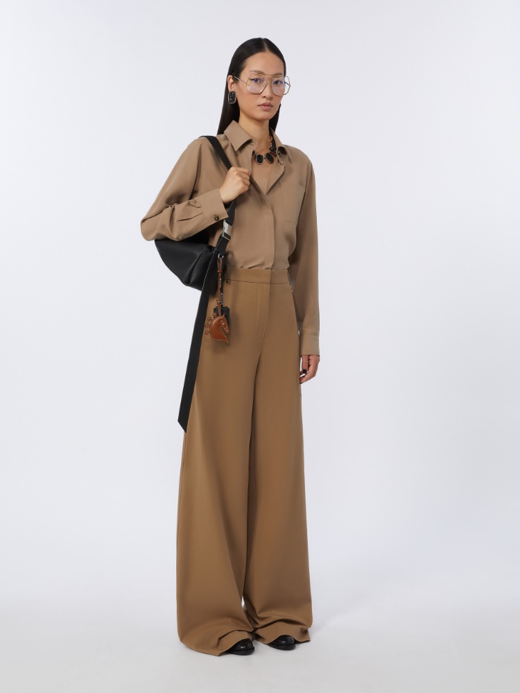 牛皮革廓形包 - 黑色 - Marina Rinaldi - 8