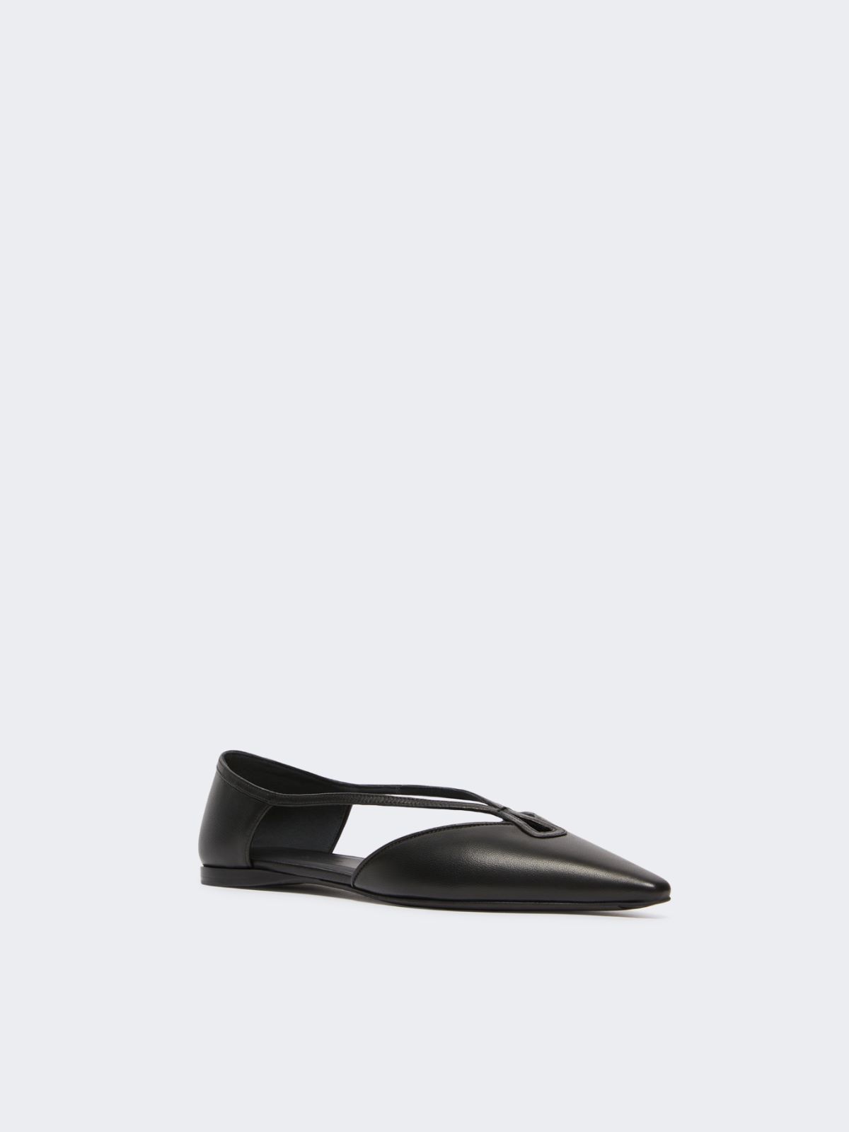 Nappa leather ballet flats - 黑色 - Marina Rinaldi - 2
