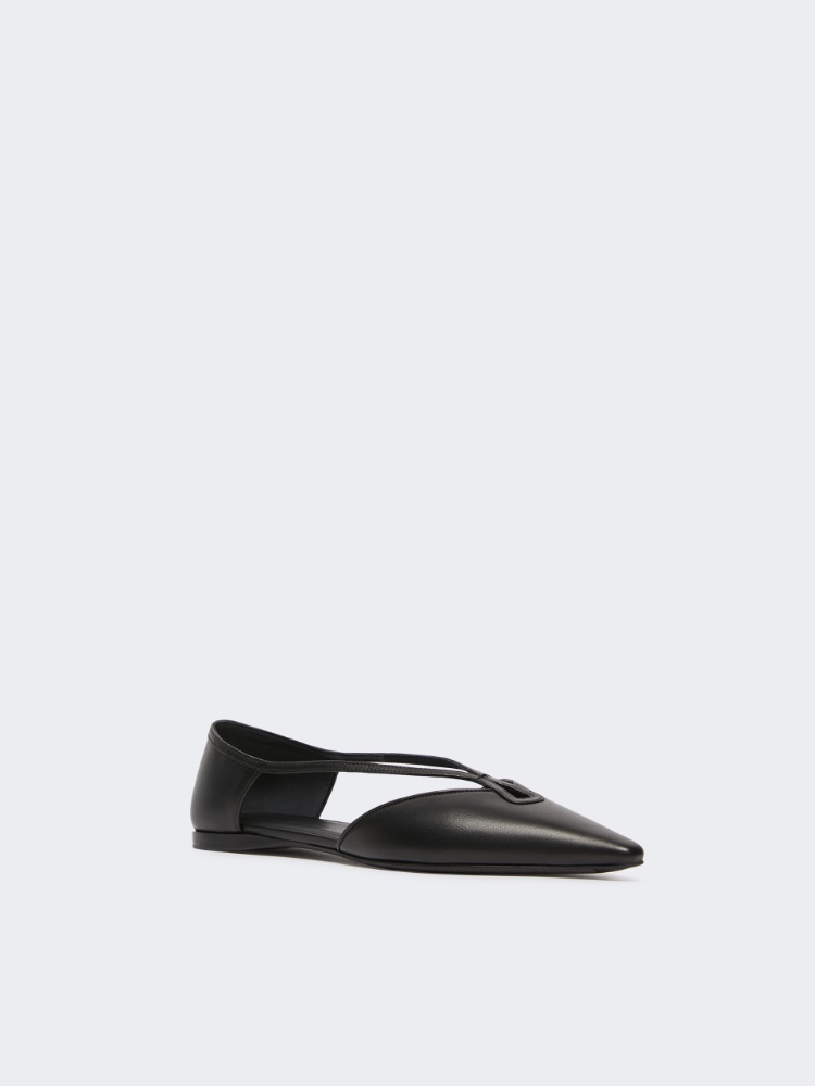 Nappa leather ballet flats - 黑色 - Marina Rinaldi - 2