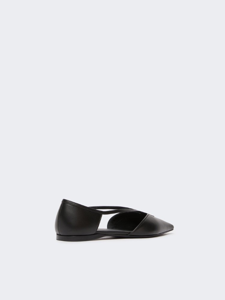 Nappa leather ballet flats - 黑色 - Marina Rinaldi - 3