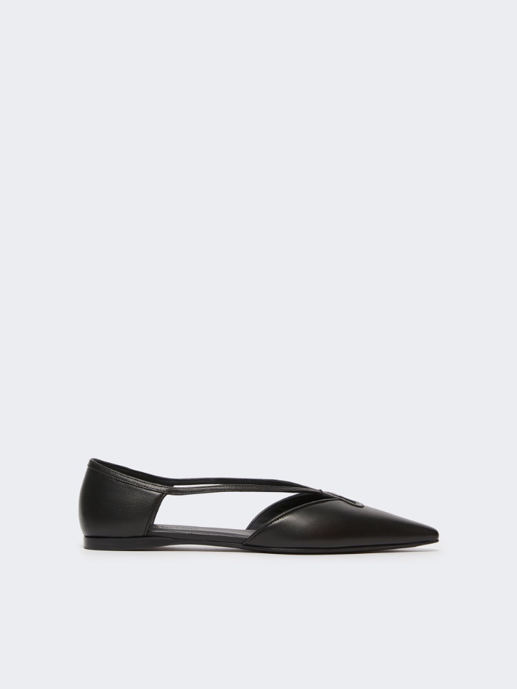 Nappa leather ballet flats - 黑色 - Marina Rinaldi