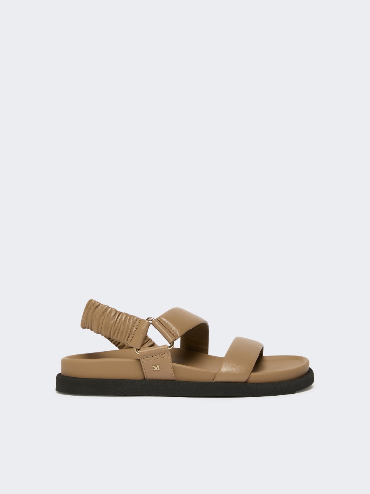 Leather sandals - 褐色 - Marina Rinaldi