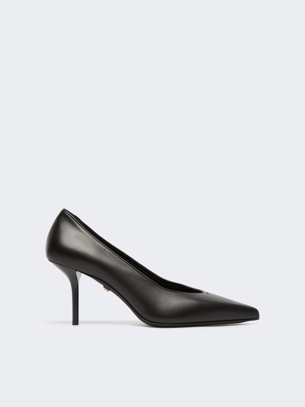 Court shoes in soft nappa leather - 黑色 - Marina Rinaldi