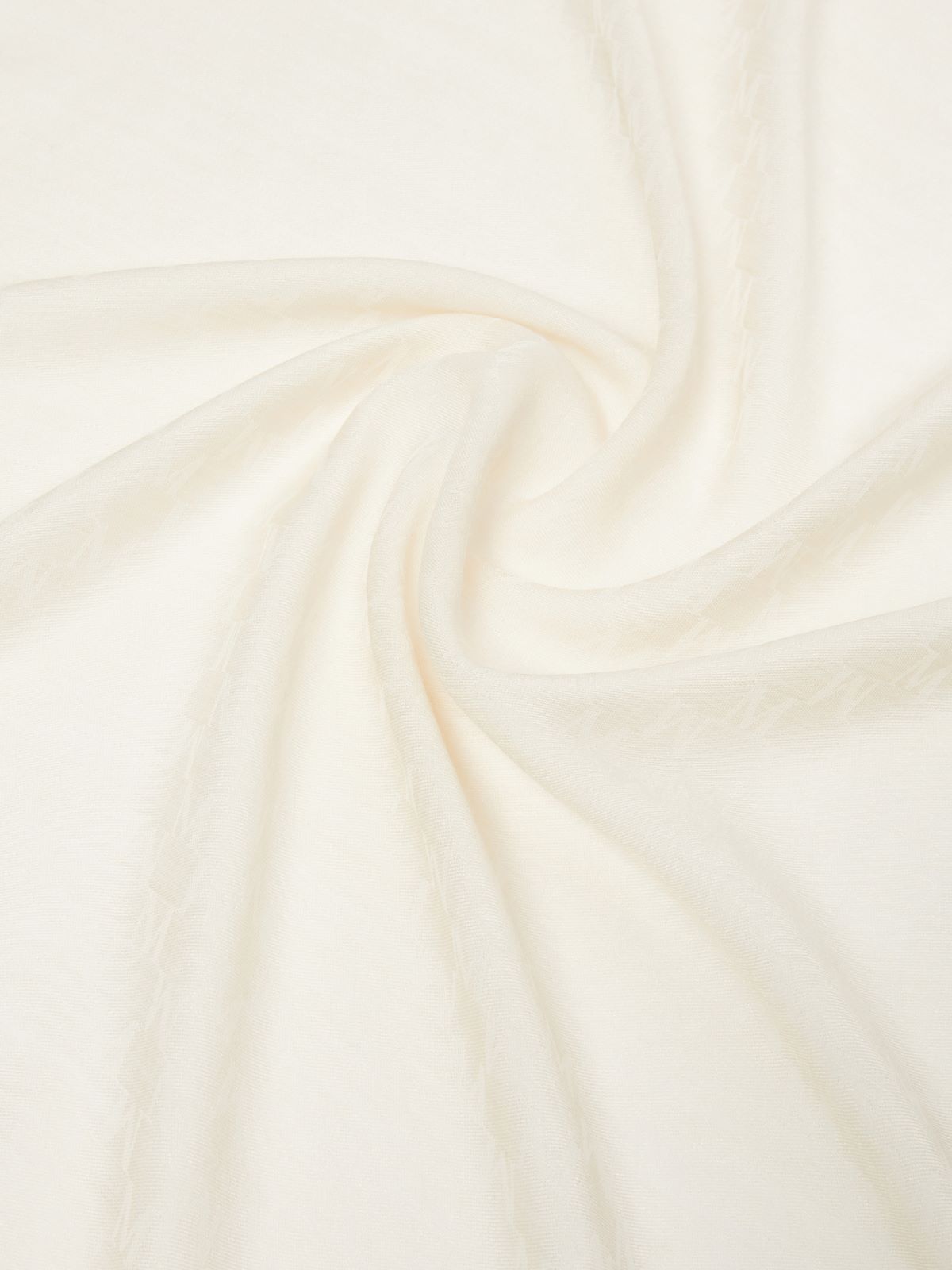 Jacquard wool, cotton and silk stole - 白色 - Marina Rinaldi - 3