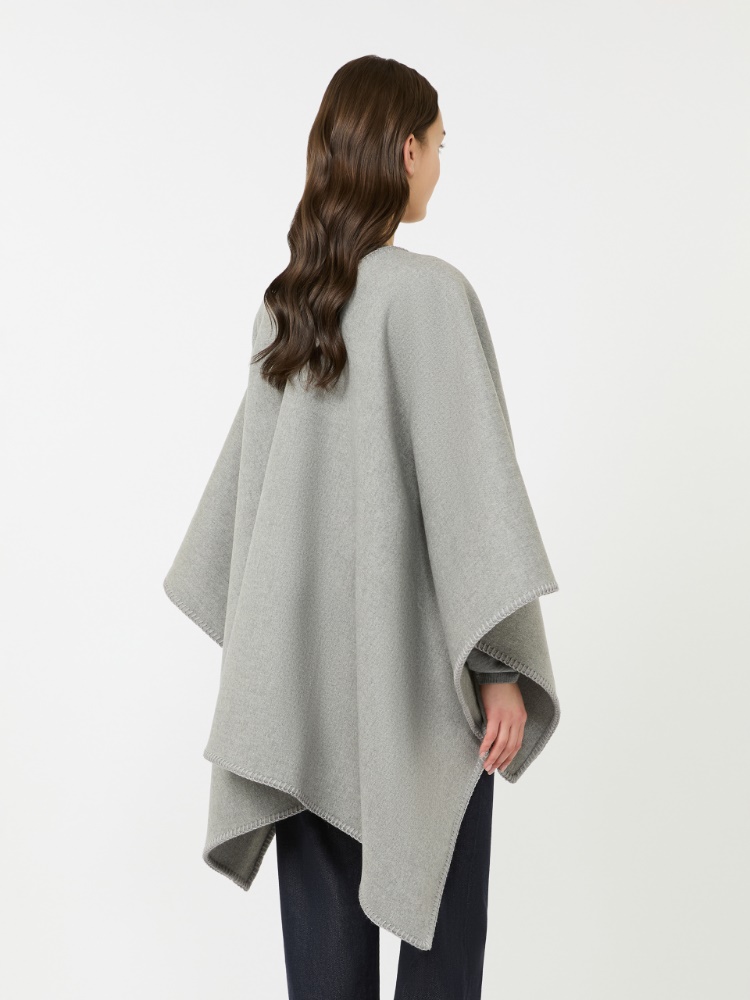 绵羊毛披肩 - 灰色 - Marina Rinaldi - 3