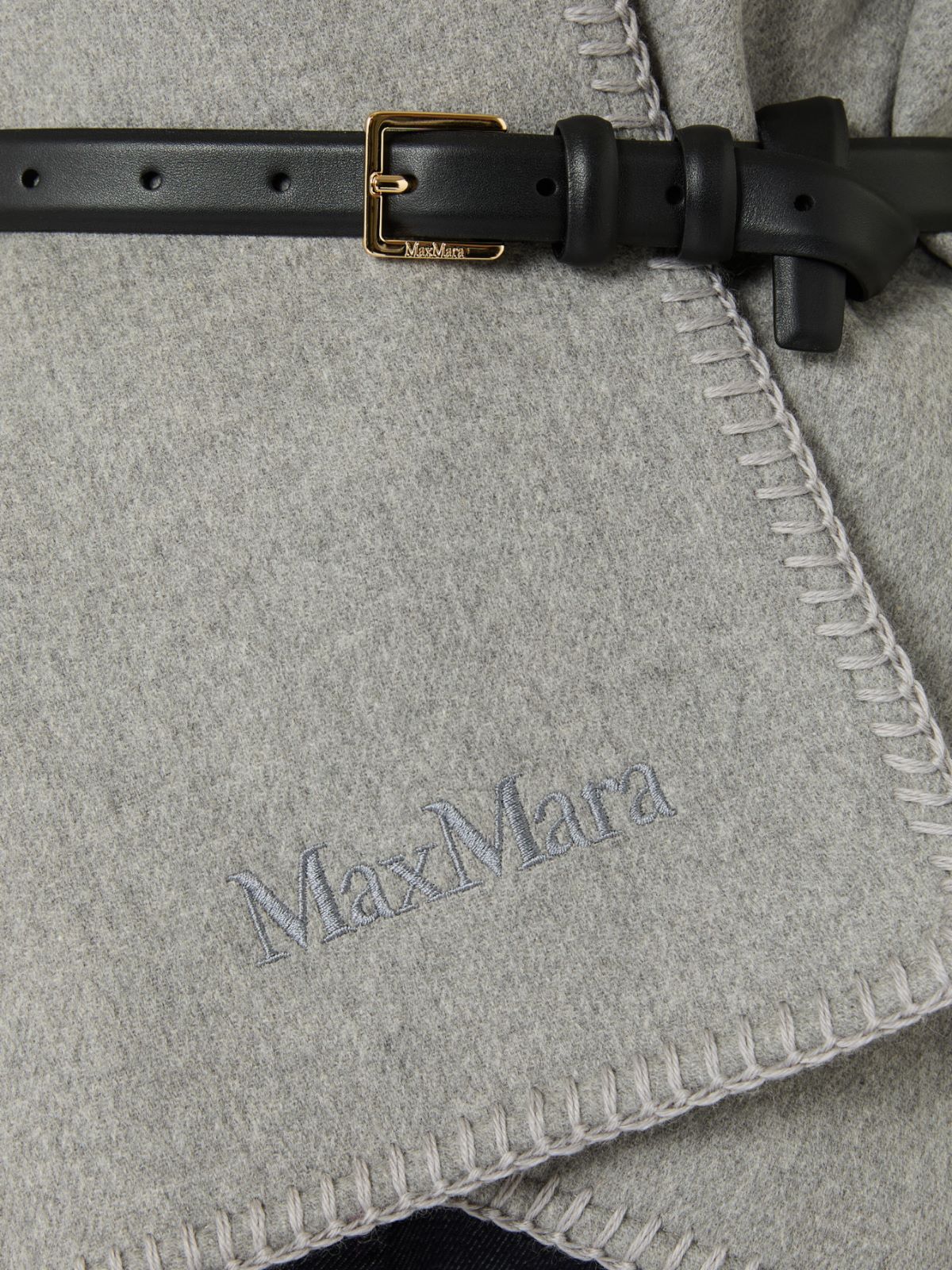 绵羊毛披肩 - 灰色 - Marina Rinaldi - 4