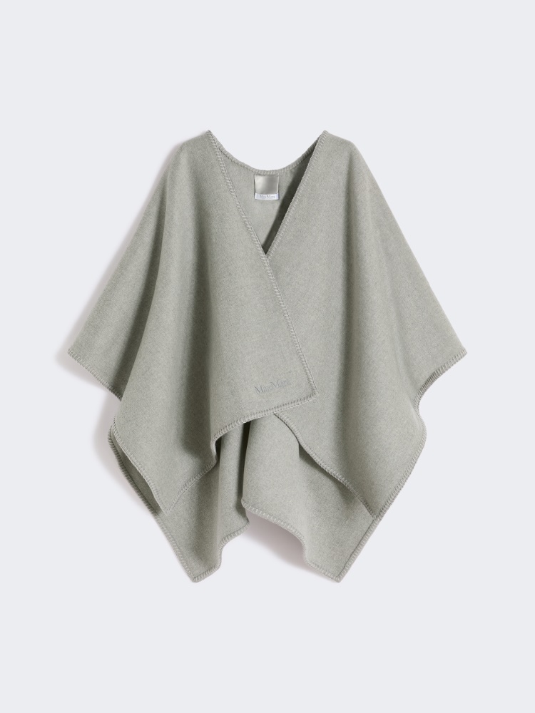 绵羊毛披肩 - 灰色 - Marina Rinaldi