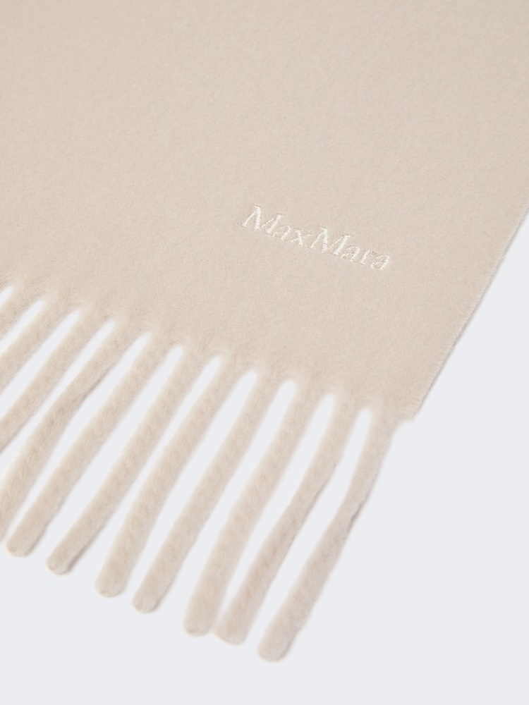 Wool scarf with embroidery - 米色 - Marina Rinaldi - 2