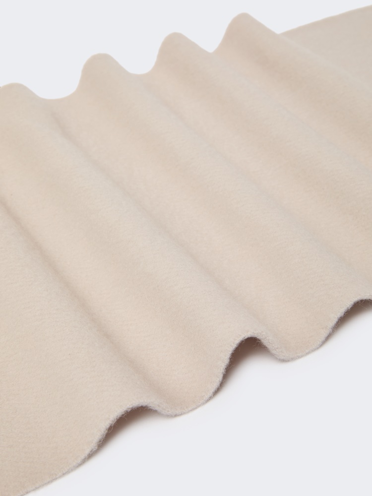 Wool scarf with embroidery - 米色 - Marina Rinaldi - 3