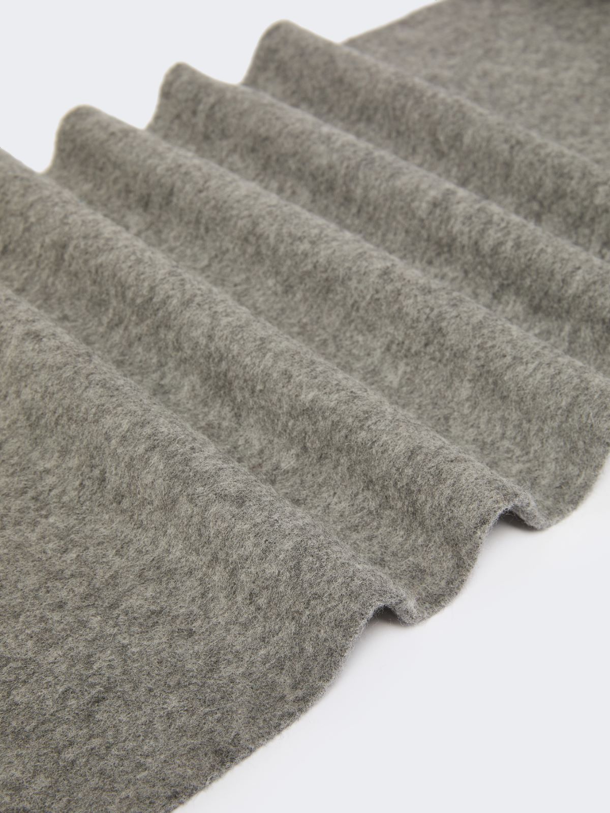 Wool scarf with embroidery - 灰色 - Marina Rinaldi - 3