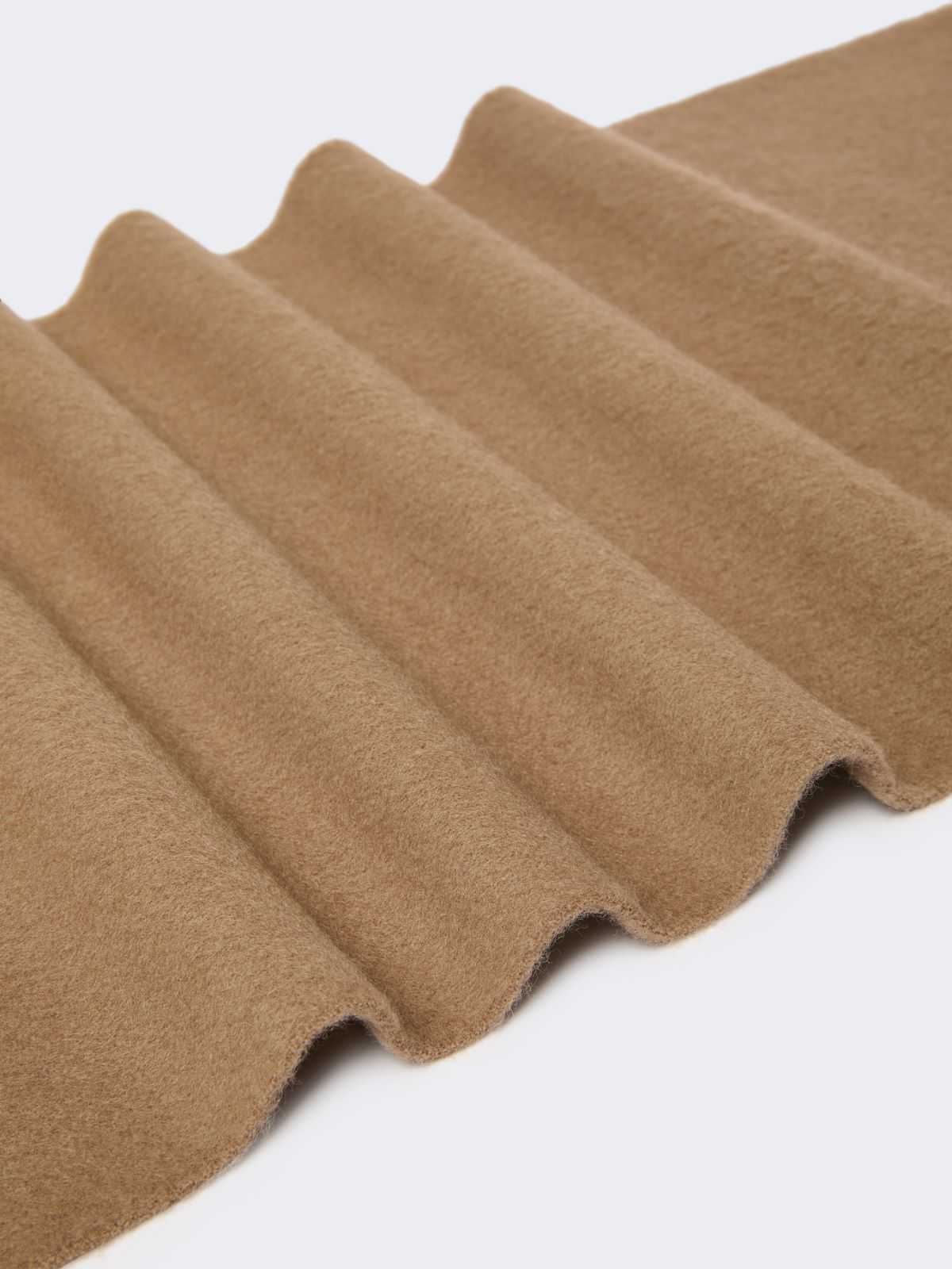 Wool scarf with embroidery - 褐色 - Marina Rinaldi - 3