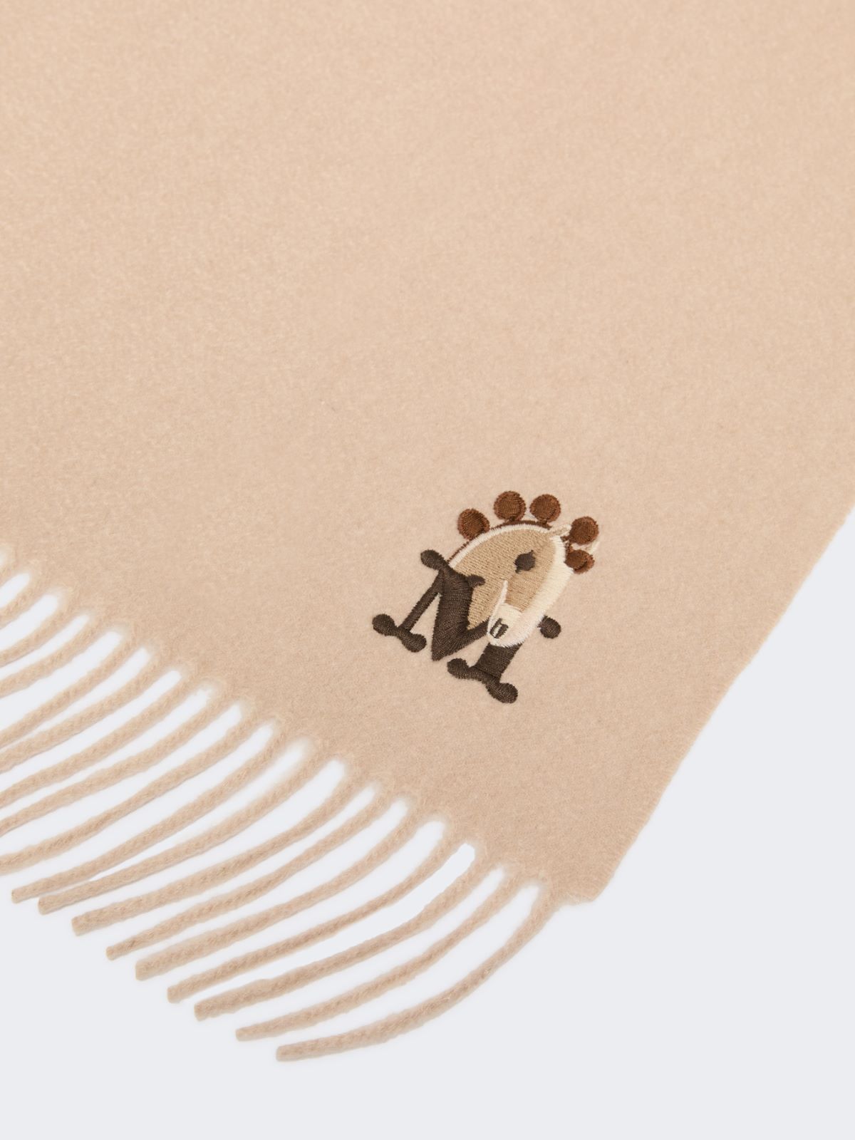 Fringed cashmere stole - 白色 - Marina Rinaldi - 2