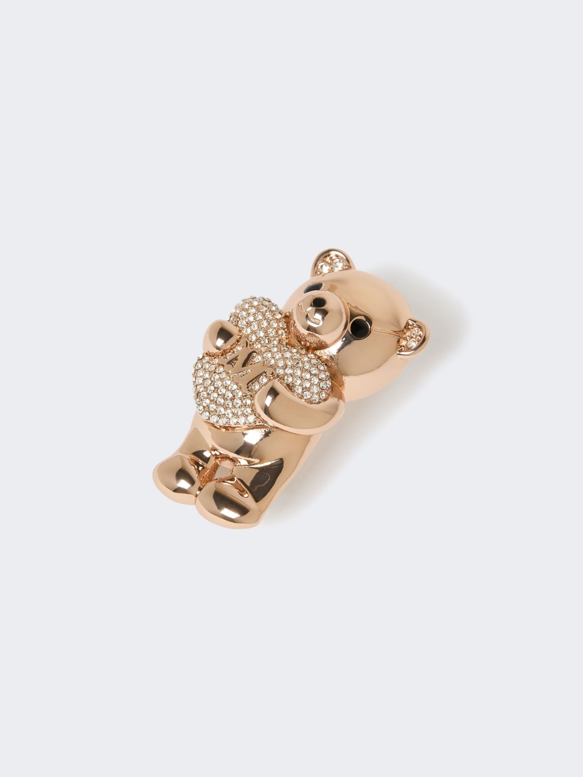 泰迪熊金属胸针 - 粉红色 - Marina Rinaldi - 3