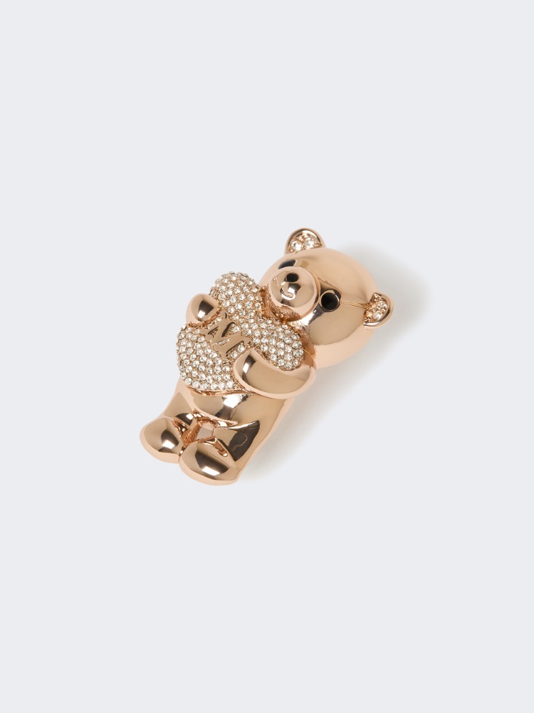 泰迪熊金属胸针 - 粉红色 - Marina Rinaldi - 3
