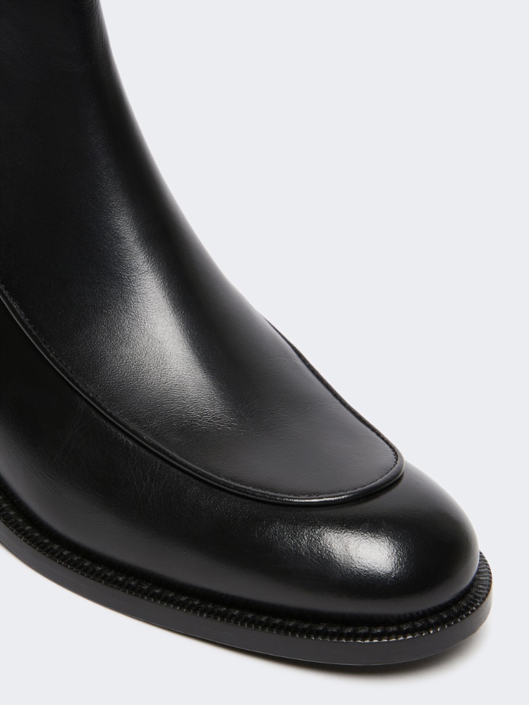Leather Chelsea ankle boots - 黑色 - Marina Rinaldi - 4
