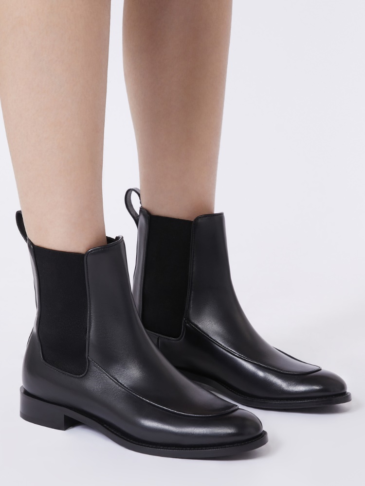 Leather Chelsea ankle boots - 黑色 - Marina Rinaldi - 2