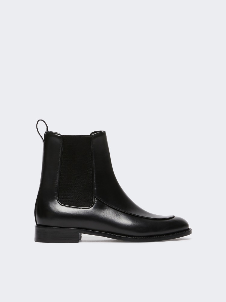 Leather Chelsea ankle boots - 黑色 - Marina Rinaldi