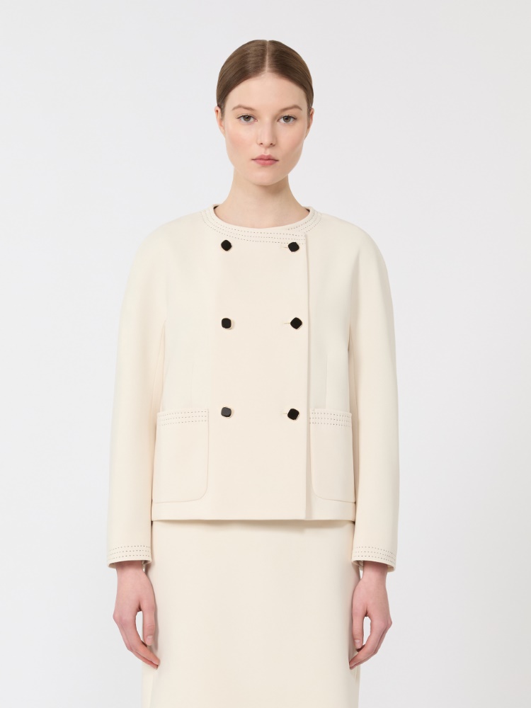 卡迪箱型夹克外套 - 米色 - Marina Rinaldi - 2