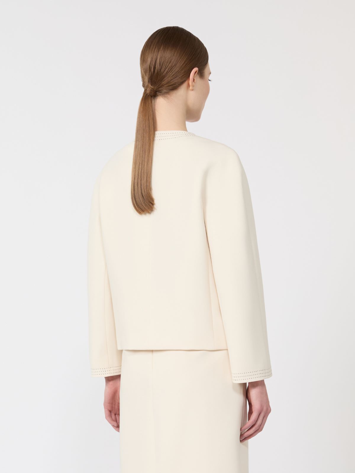 卡迪箱型夹克外套 - 米色 - Marina Rinaldi - 3