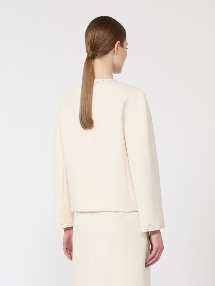 卡迪箱型夹克外套 - 米色 - Marina Rinaldi - 3