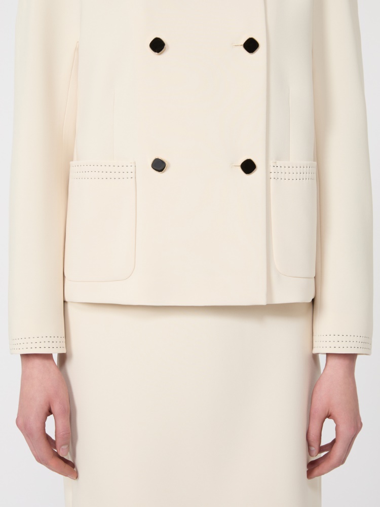 卡迪箱型夹克外套 - 米色 - Marina Rinaldi - 5