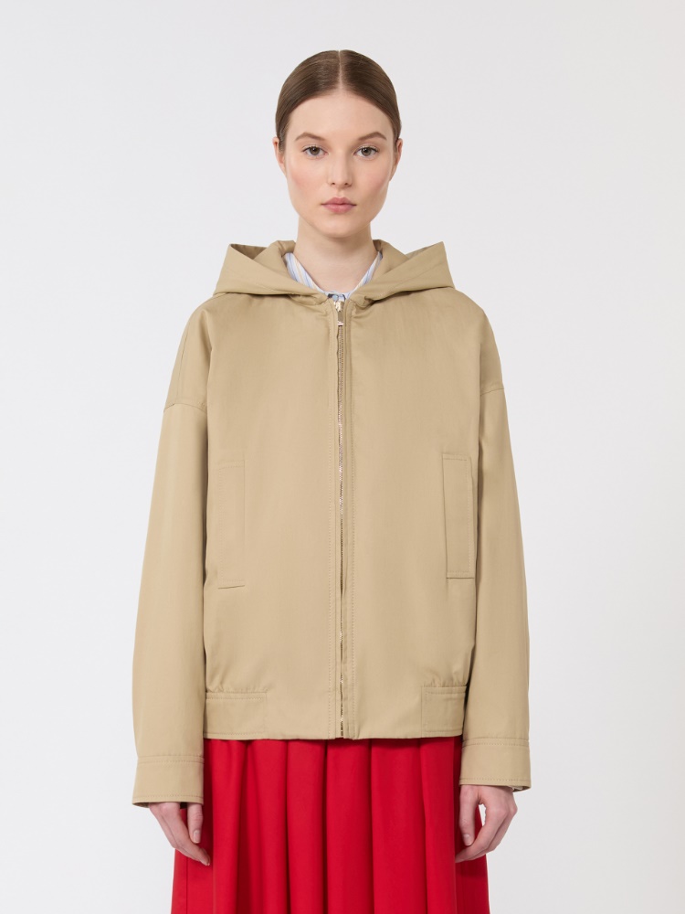 Water-repellent cotton sweatshirt - 米色 - Marina Rinaldi - 2