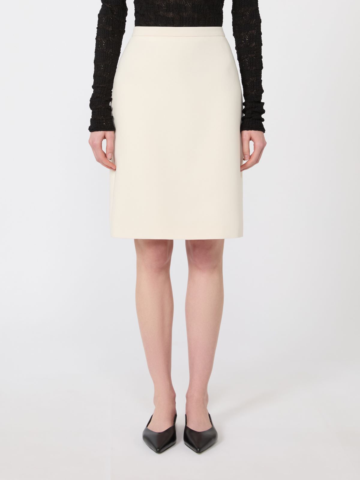 简约短款半身裙 - 米色 - Marina Rinaldi - 2