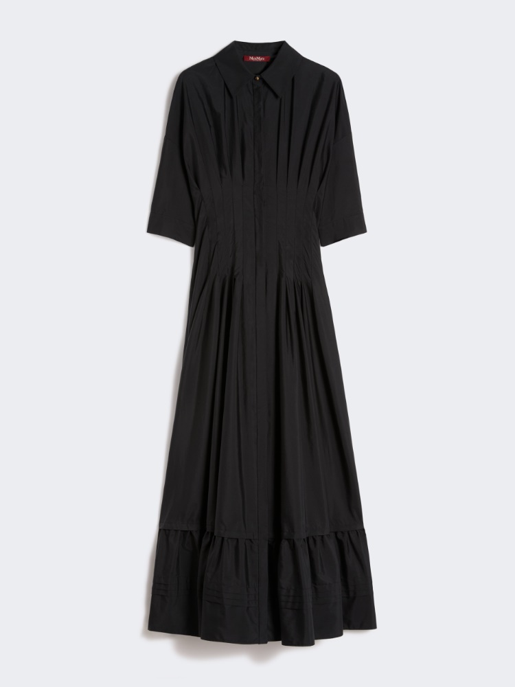 Cotton poplin dress - 黑色 - Marina Rinaldi - 7