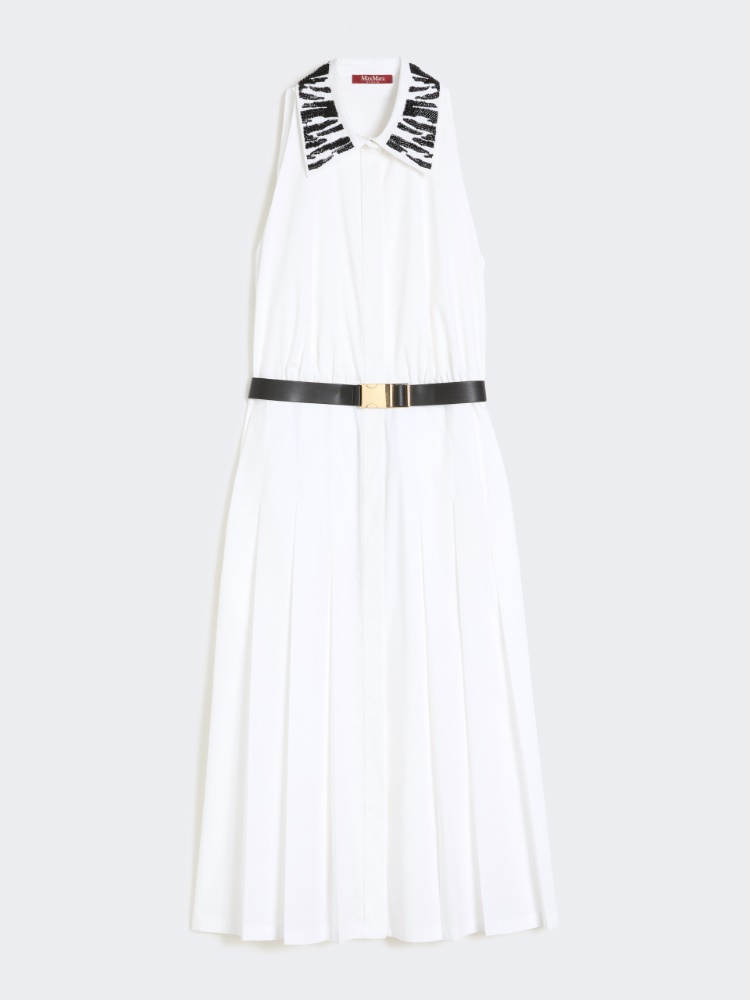 Poplin shirt dress - 白色 - Marina Rinaldi