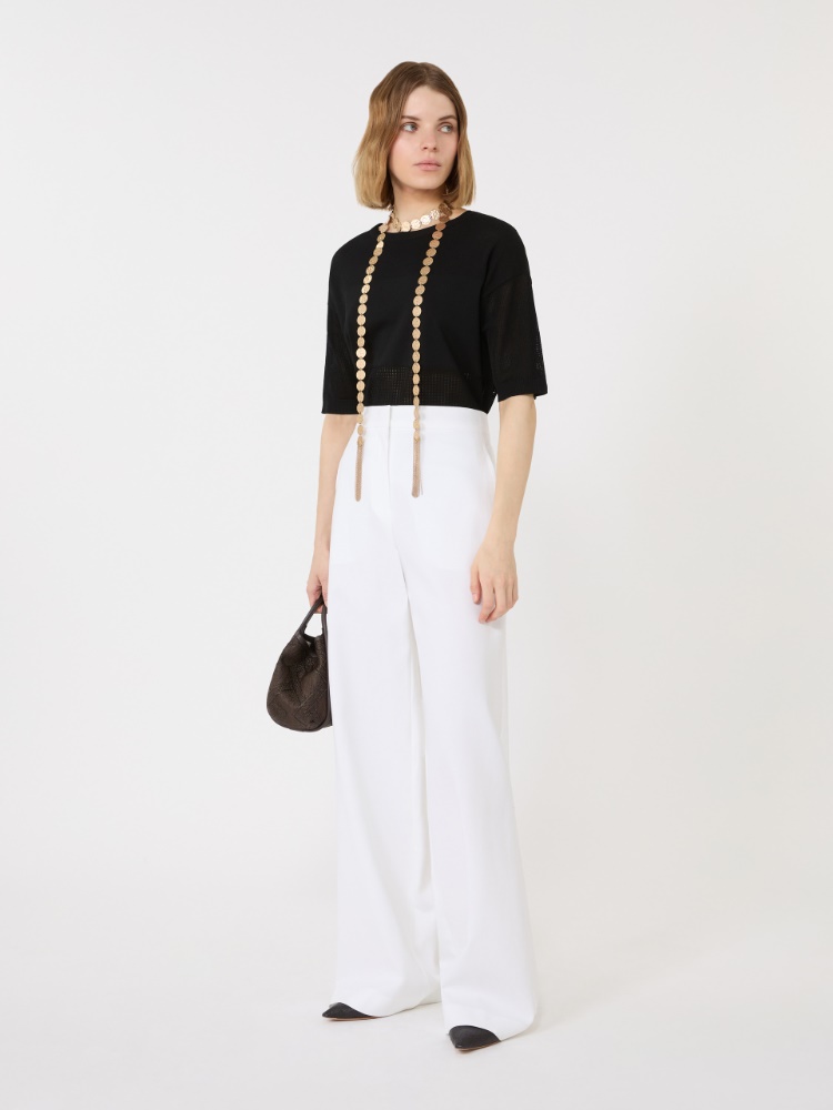 Viscose yarn jumper - 黑色 - Marina Rinaldi - 2