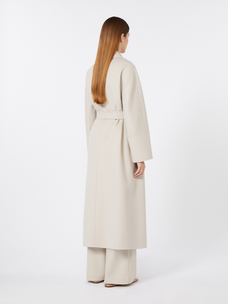 Wool robe coat - 米色 - Marina Rinaldi - 3