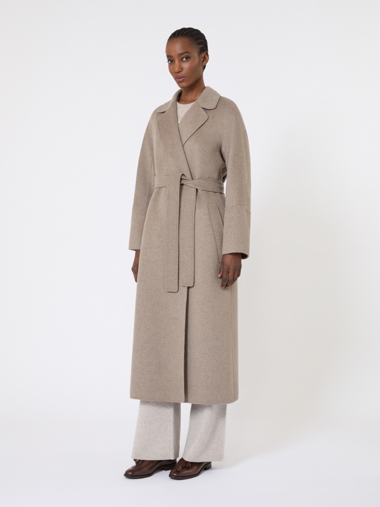 Wool robe coat - 米色 - Marina Rinaldi - 2