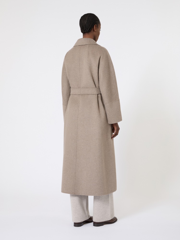 Wool robe coat - 米色 - Marina Rinaldi - 3