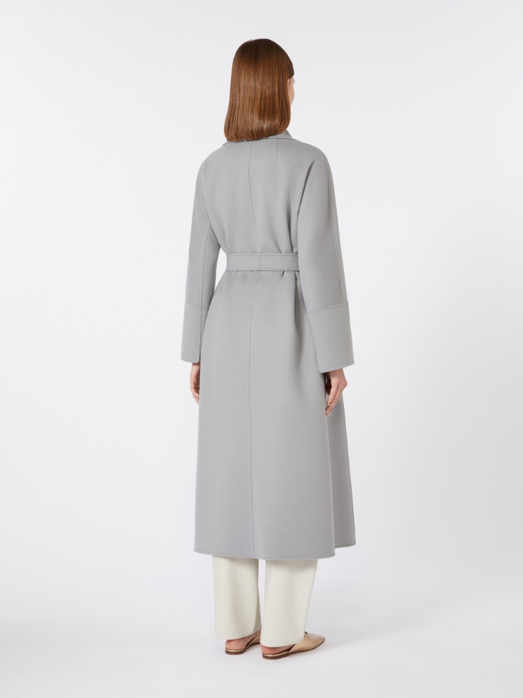 Wool robe coat - 藍色 - Marina Rinaldi - 3