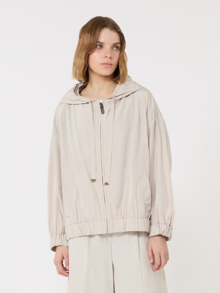Short water-repellent taffeta jacket - 米色 - Marina Rinaldi - 2