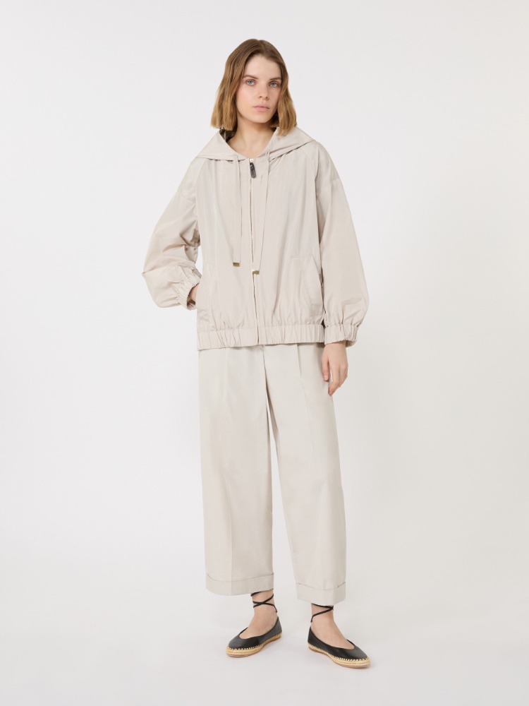 Short water-repellent taffeta jacket - 米色 - Marina Rinaldi - 2