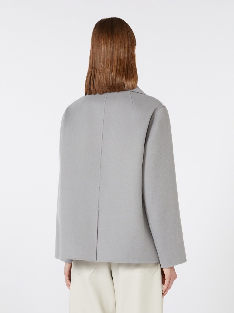 绵羊毛夹克外套 - 藍色 - Marina Rinaldi - 3