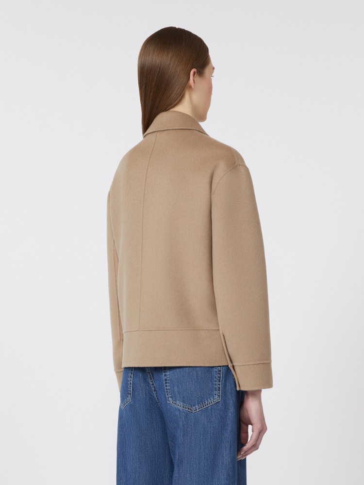 Short wool jacket - 米色 - Marina Rinaldi - 3