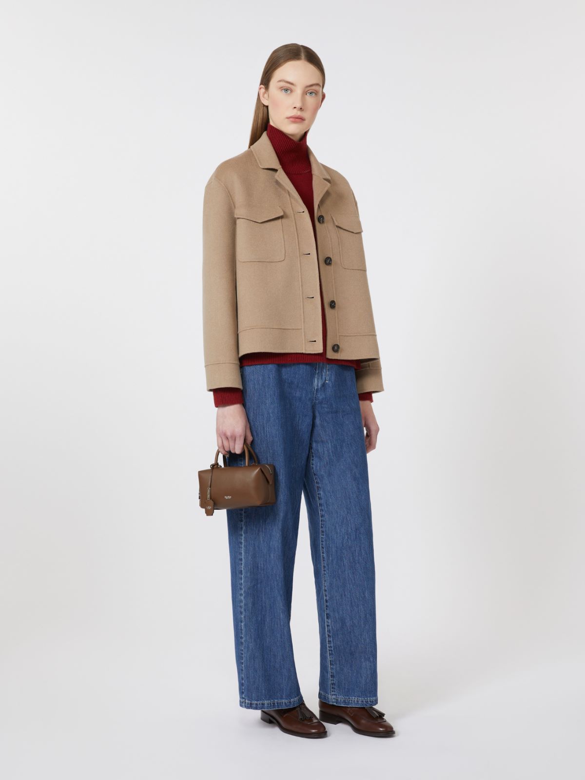 Short wool jacket - 米色 - Marina Rinaldi