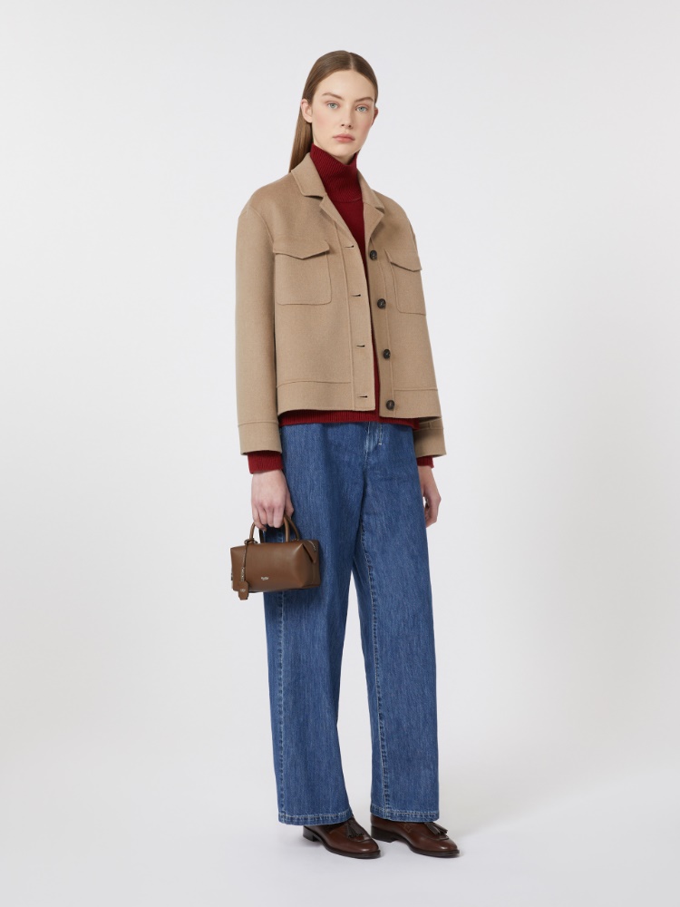 Short wool jacket - 米色 - Marina Rinaldi